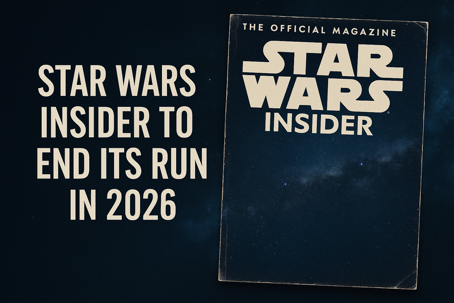 Star Wars Insider Ends Its Run in 2026 — The End of a Legendary Fan Era