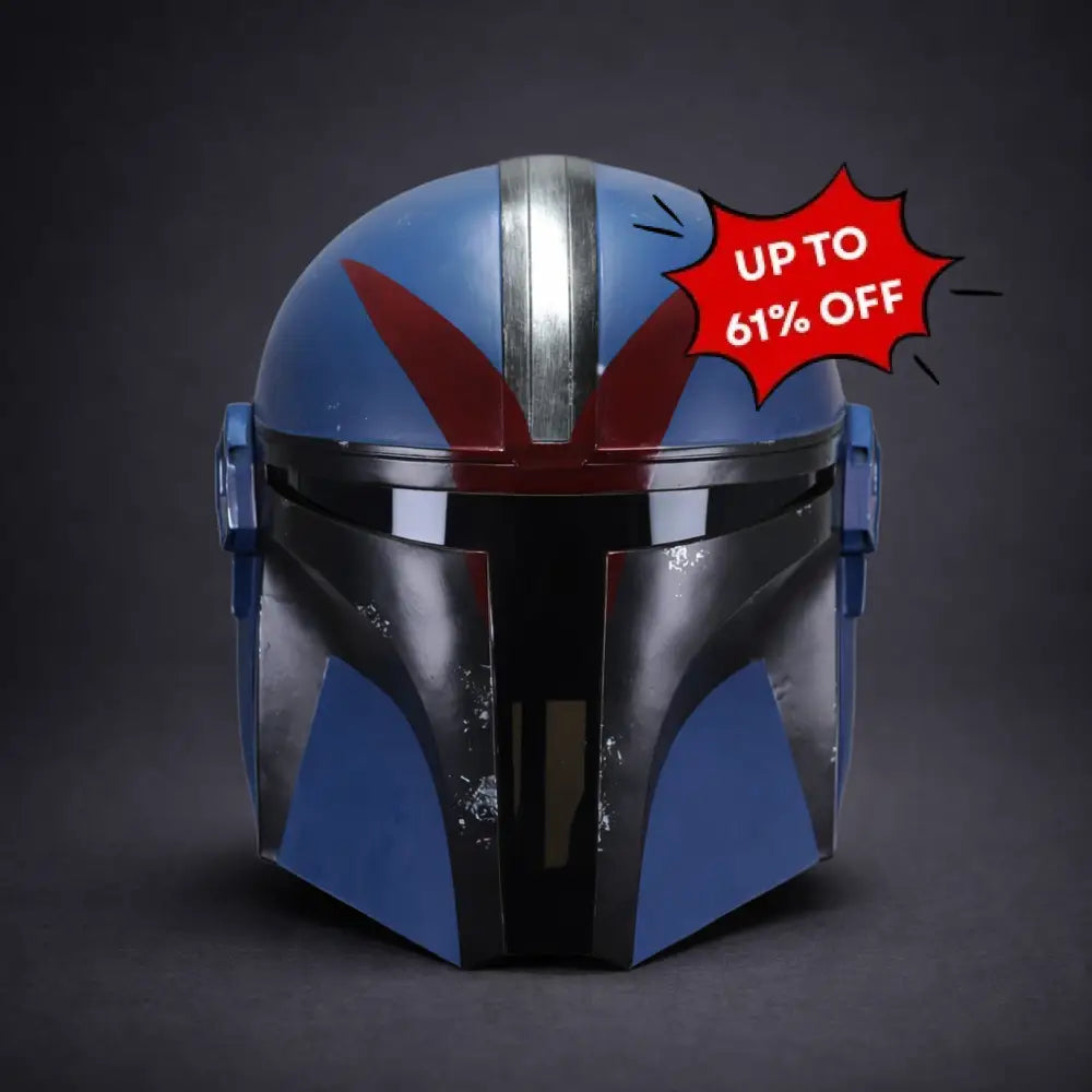 Blue Mandalorian Commmander Trooper - helmet